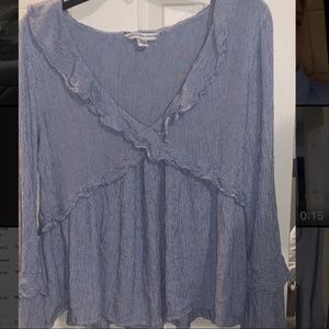 American Eagle Demin Blue Top
